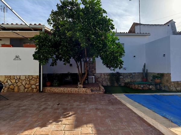 Patio con piscina